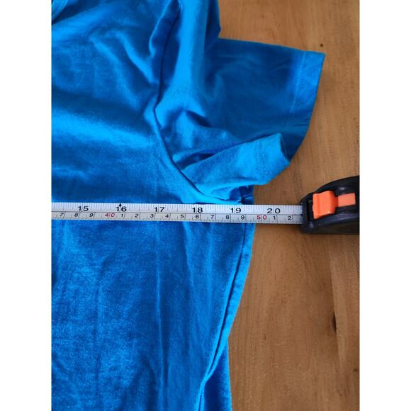 Vintage Blue Ralph Lauren Large Active Embroidered Shield Tee Shirt - Picture 6 of 6